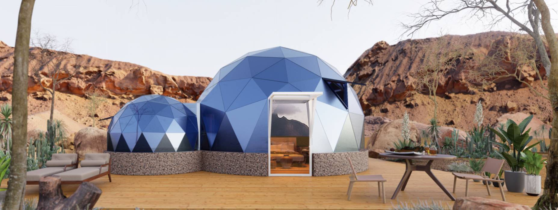 石台县球形智能光伏玻璃星空房